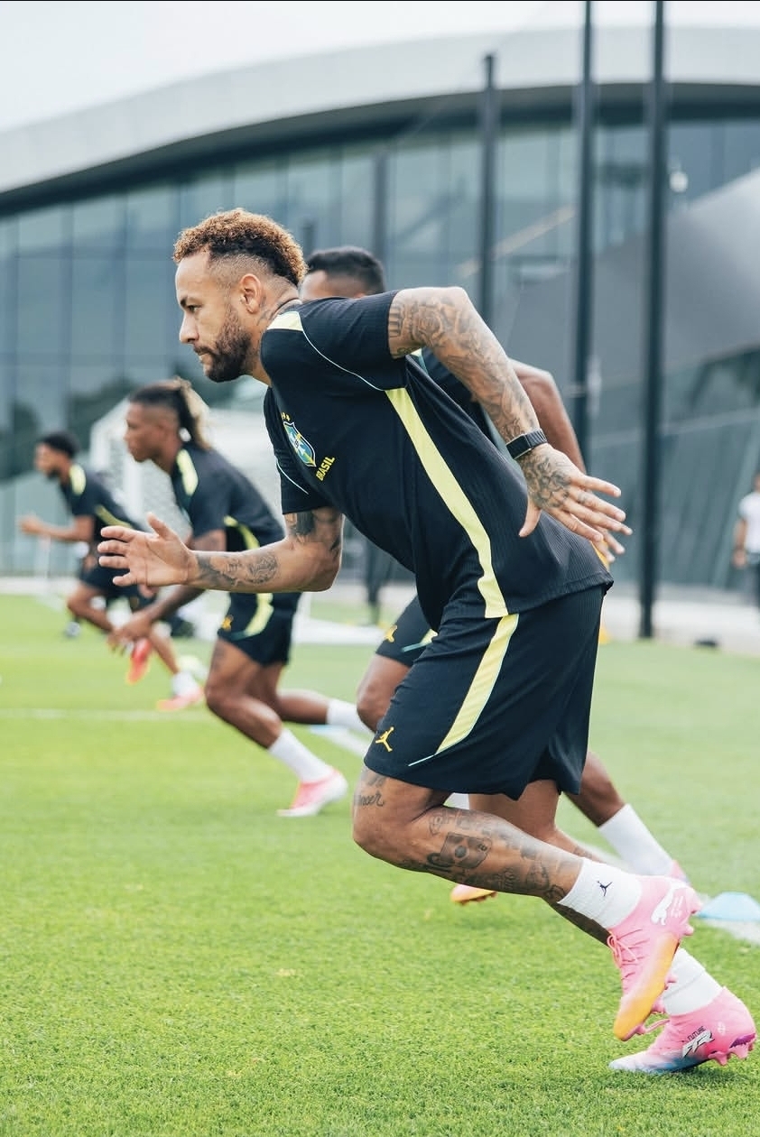 Neymar treinando pela Seleção Brasileira Copa do Mundo 2026